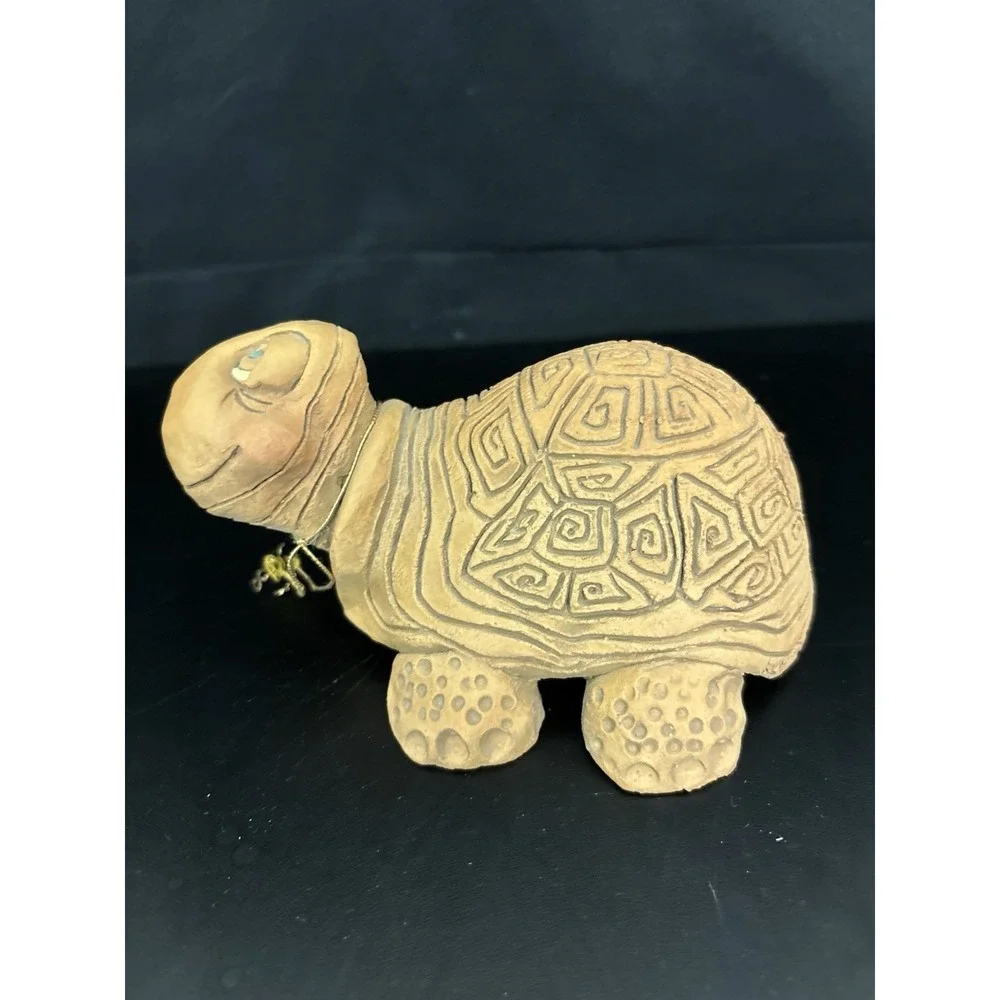 The Critter Factory 1986 Handmade Clay Turtle Figurine